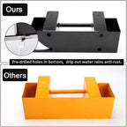 Mofeez Outdoor Firewood Log Storage Rack Bracket Kit,Fireplace Wood Storage Holder-Adjustable To Any Length