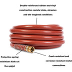 Gilmour Pro Commercial 3/4" X 50' Heavy Duty Water Hose, Durable And Kink Resistant 50 Ft Garden Hose | 400 Psi Heavy Duty Commercial Hose, Kink Resistant, Brass Fittings, Made In Usa
