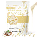 KOTAMU Hard Wax Beads for Hair Removal - 1lb Sensitive Skin Thick Hair Formula for Full Body, Face, Chest, Back, Leg, Bikini Brazilian Waxing - Wax Refill for Women and Men