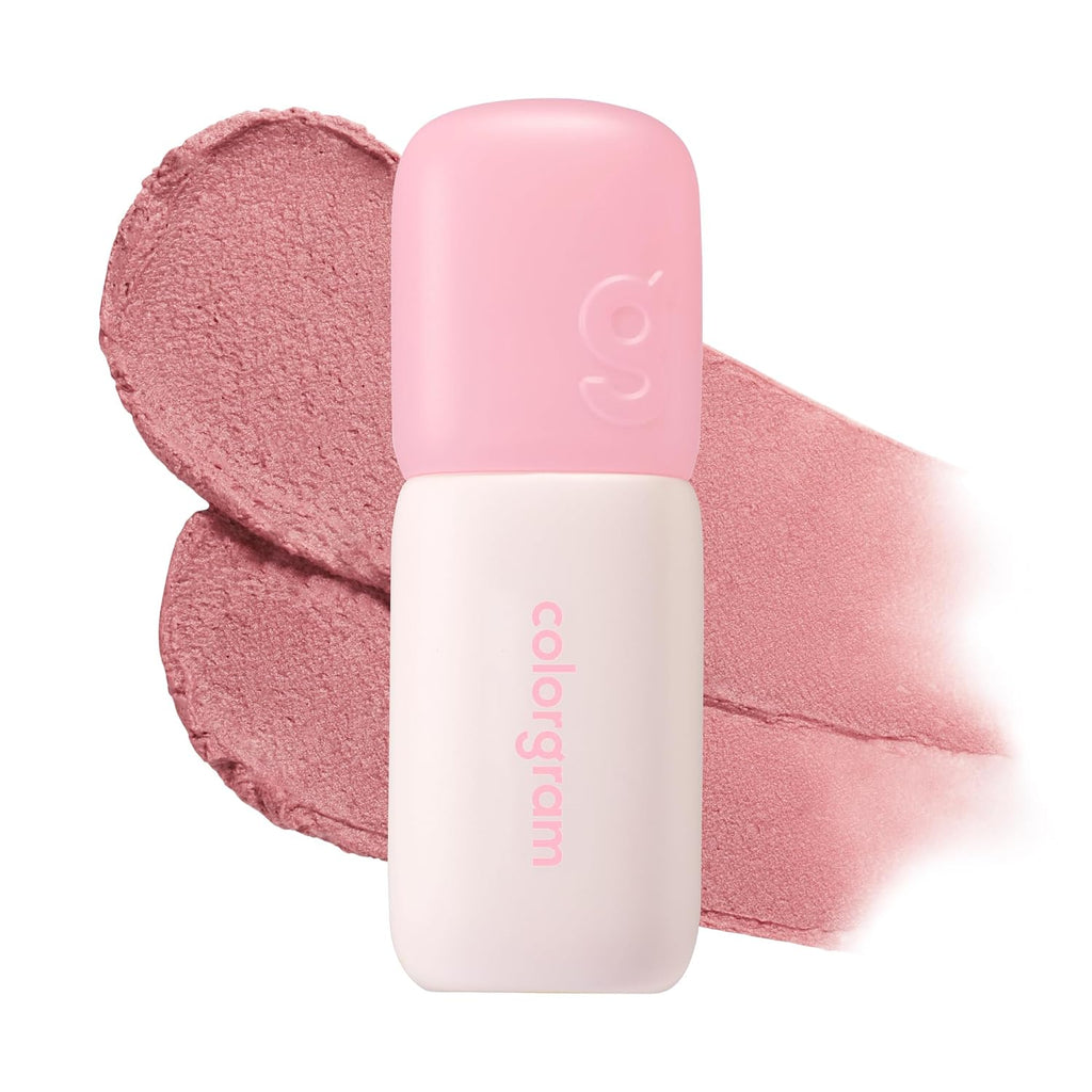 Colorgram Nude Blur Tint 14 Mellow Strawberry | K-Beauty Makeup, Soft-Focus Matte Lip Stain, 2-In-1 Lip & Cheek