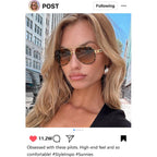 RAYSOL Retro Oversized Aviator Sunglasses for Women Men Metal Double Bridge Aviators Sun Glasses Leopard Frame/Gradient Lens