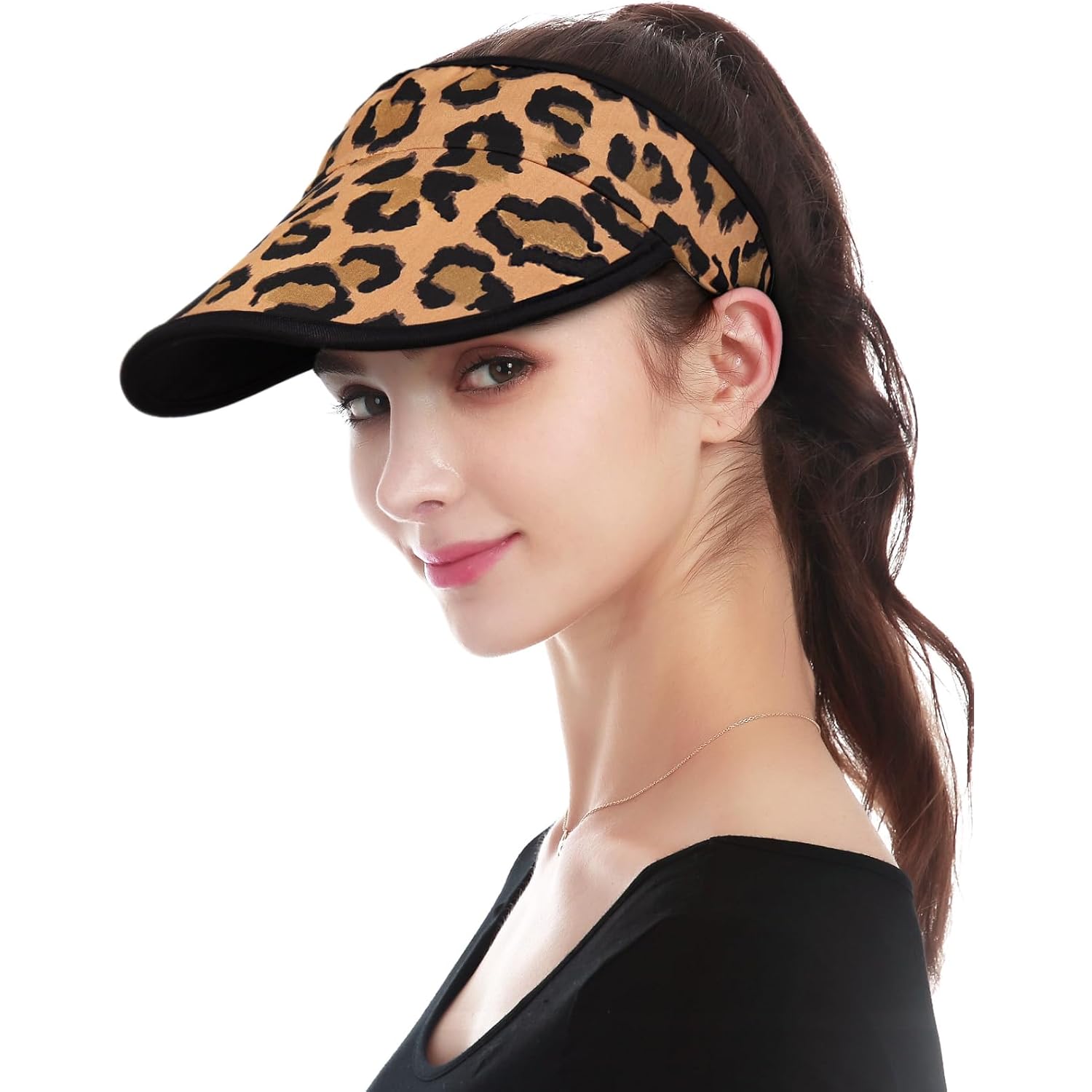 Alnorm Satin Lined Visor with Velcro for Summer UV Protection Sun Hat for Outdoors