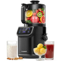 Tuumiist 3-In-1 Cold Press Juicer Machine, Smart Touch Masticating Juicers For Whole Fruit & Vegetable, 6.5" Wide Chute Slow Juicer For Nut Milk & Sorbet, High Yield, 100Oz Large Capacity, Easy Clean