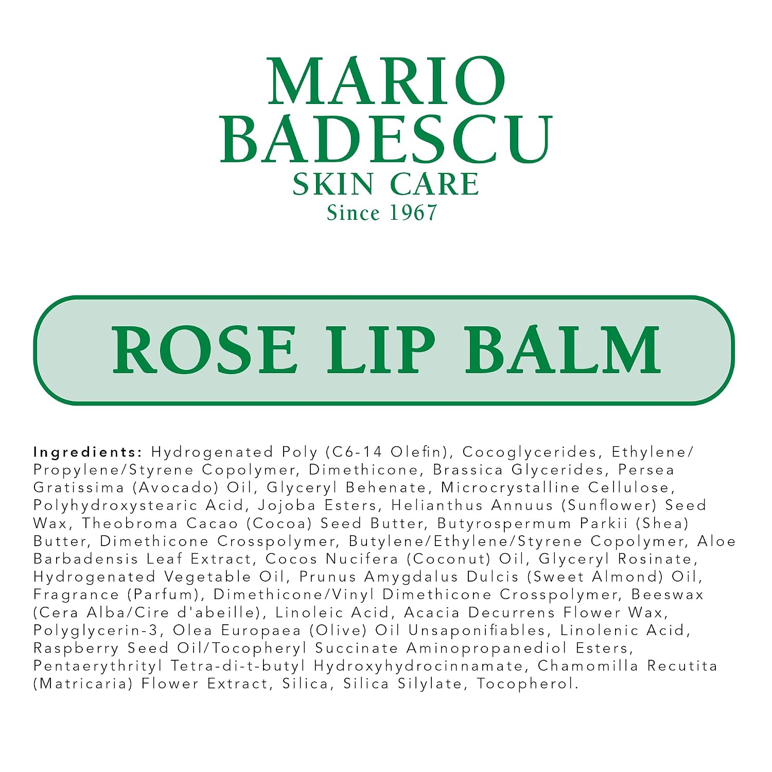 Mario Badescu Moisturizing Lip Balm For Dry Cracked Lips, Infused With Coconut Oil And Shea Butter, Ultra-Nourishing Lip Care Moisturizer For Soft, Smooth And Supple Lips