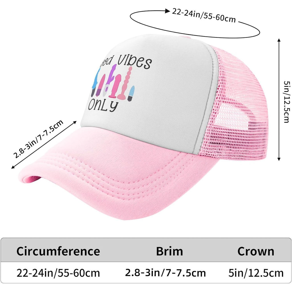 Funny Trucker Hat For Women Men Trip Gag Gifts Adjustable Cute Hats | Breathable Rear Mesh Boosts Airflow. Adjustable Plastic Snap Closure. Foam‑Reinforced Front Holds Shape Well