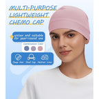 3 Pieces Cotton Skull Caps for Men Women Chemo Headwear Lightweight Beanie Sleeping Cap Helmet Liner Set E-light Blue,pink,light Purple