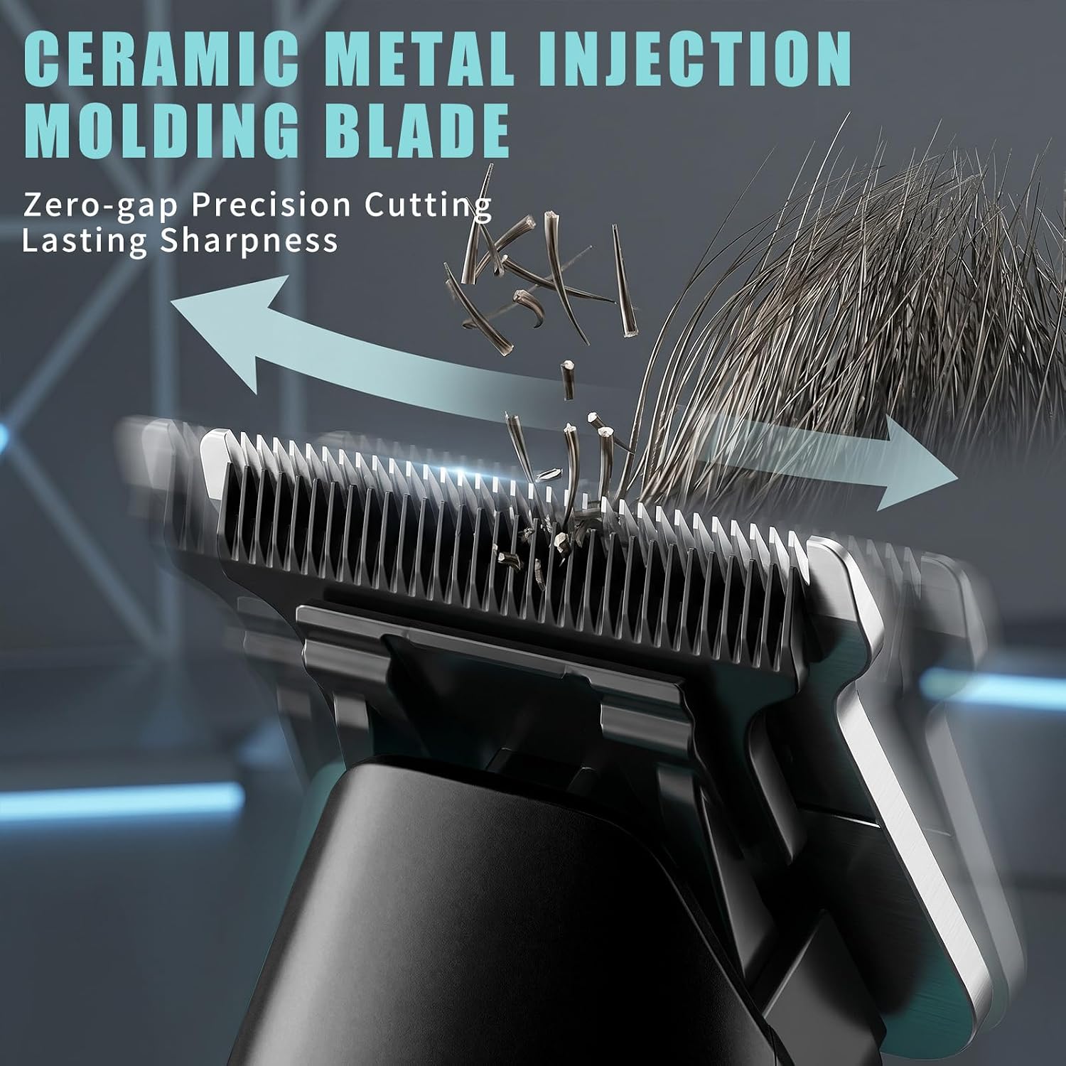 Vgr 299 Hair Clippers For Men, Professional Hair Trimmer For Men, Cordless Barber Clippers With 5-Speed Levels & 7000Rpm Motor, Zero Gap Trimmer With Ceramic Metal Blade For Fade And Line Up, Black