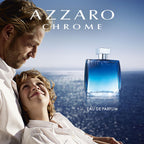 Azzaro Chrome Eau De Parfum - Fresh Aquatic Mens Cologne - Fougère, Aromatic & Woody Fragrance - Citrus Notes Of Green Mandarin - Lasting Wear - Classic Clean Scent - Luxury Perfumes For Men