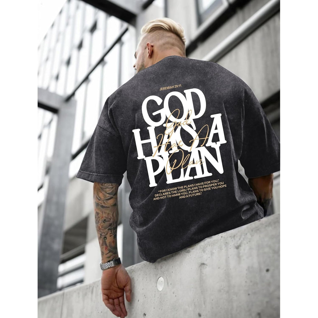 Christian Shirts For Men God Religious Jesus Faith Inspirational Bible Verse Tshirt Oversized Acid Wash Graphic Tees