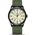 Ln Lenqin Mens Watches Unisex Military Sport Nylon Strap Stylish Luminous Fashion Analog Quartz Watch For Men Waterproof Army Tactical Casual Wristwatch