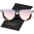 KALIYADI Womens-Sunglasses Polarized Sunglasses Womens: Retro Trendy Sun Glasses with UV400 Protection for Travel Driving A06-pink