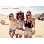 COOKOOKY Straw Clutch Handbag Summer Beach Straw Purse for Women woven Envelope Bag | Straw, Summer, Beach, woven, Straw, Summer