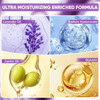 TEAWOO 8 Pairs Moisturizing Foot Masks with Lavender Oil & Jojoba Oil, Intensely Hydrating Foot Mask for Dry Cracked Feet, Moisturizing Socks for Cracked Heel Treatment