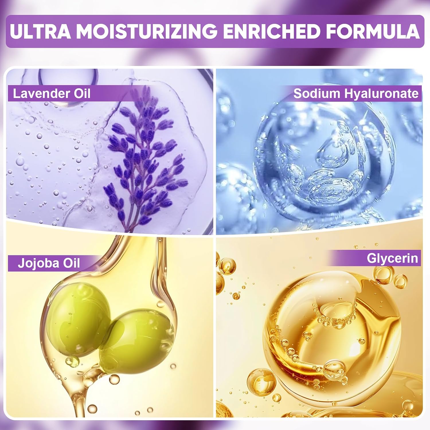 TEAWOO 8 Pairs Moisturizing Foot Masks with Lavender Oil & Jojoba Oil, Intensely Hydrating Foot Mask for Dry Cracked Feet, Moisturizing Socks for Cracked Heel Treatment