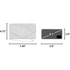Clutch Purses For Women Rhinestone Evening Bags Crossbody Envelope Handbags For Wedding Cocktail Prom Party