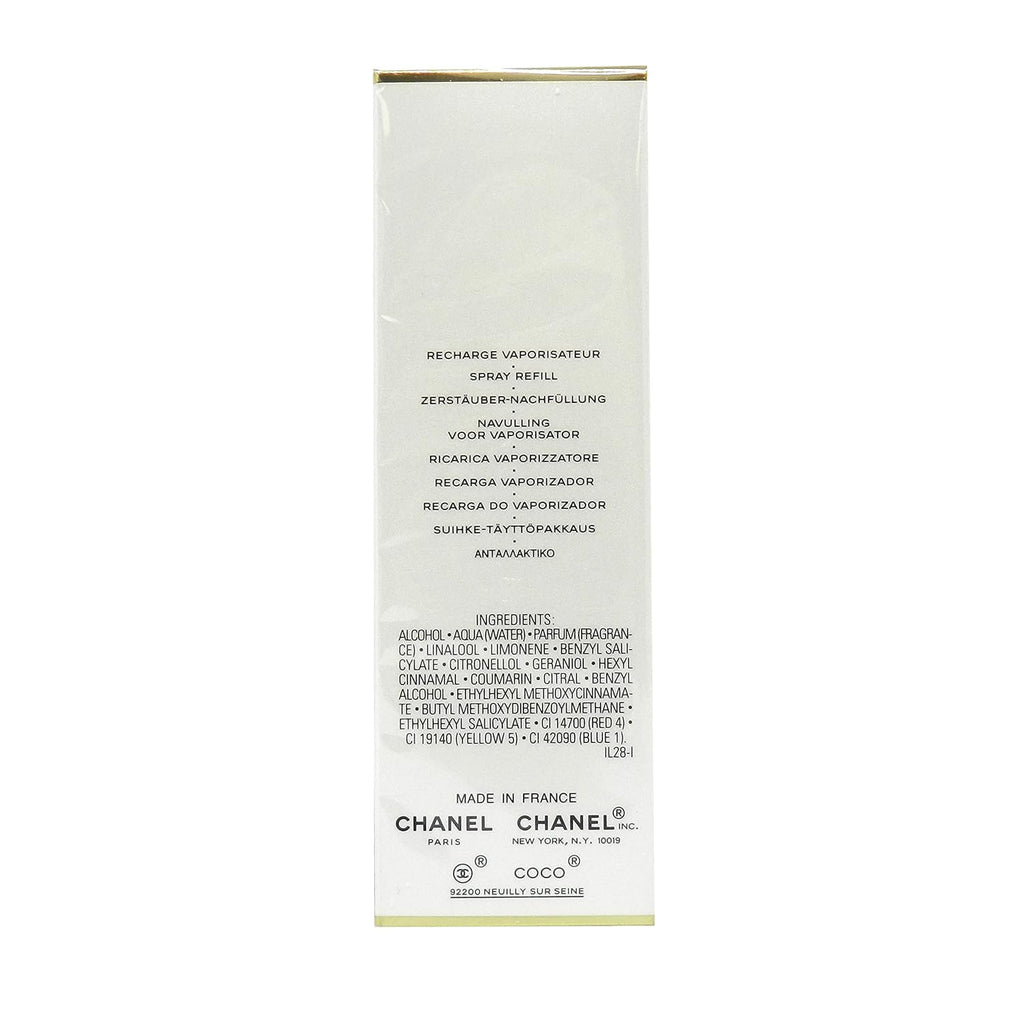 CHANEL Coco Mademoiselle Eau De Toilette Recharge Spray Refill 1.7 Ounces