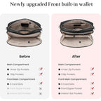 befen Genuine Leather Crossbody Bags for Women, Purses with Built in RFID Wallet Woman Camera Shoulder Bag Handbags | Genuine Leather, Built in RFID Wallet, Genuine Leather, Built in RFID Wallet