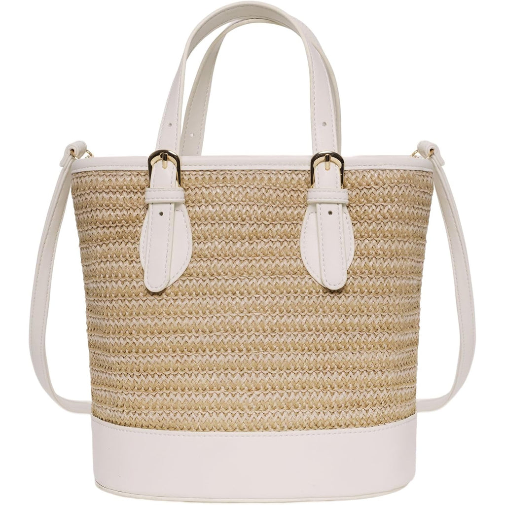 Trendy Women’S Straw Bucket Bag Straw Crossbody Bags For Women Summer Beach Clutch Travel Top-Handle Shoulder Purse 2026