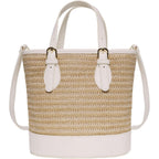 Trendy Women’S Straw Bucket Bag Straw Crossbody Bags For Women Summer Beach Clutch Travel Top-Handle Shoulder Purse 2026