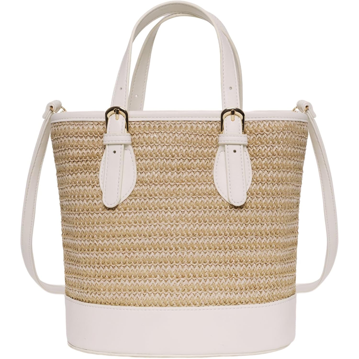 Trendy Women’S Straw Bucket Bag Straw Crossbody Bags For Women Summer Beach Clutch Travel Top-Handle Shoulder Purse 2026