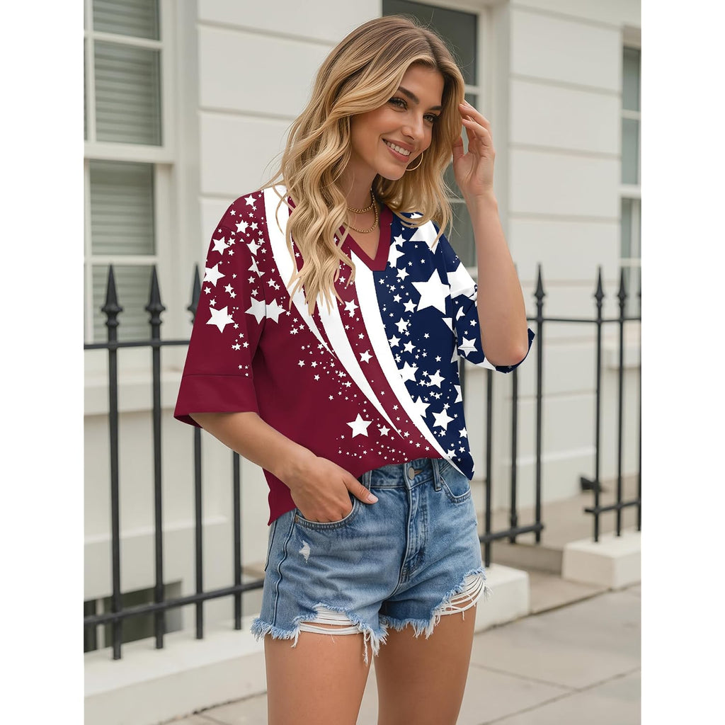 Lomon Women'S Dressy 3/4 Length Sleeve Tops Business Casual Blouses Summer Tees Shirts