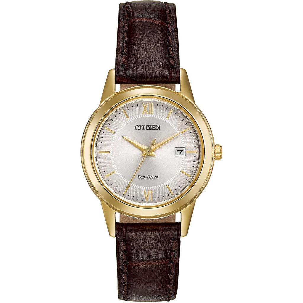 Citizen Ladies' Eco-Drive Classic Leather Strap Watch With 3-Hand Date