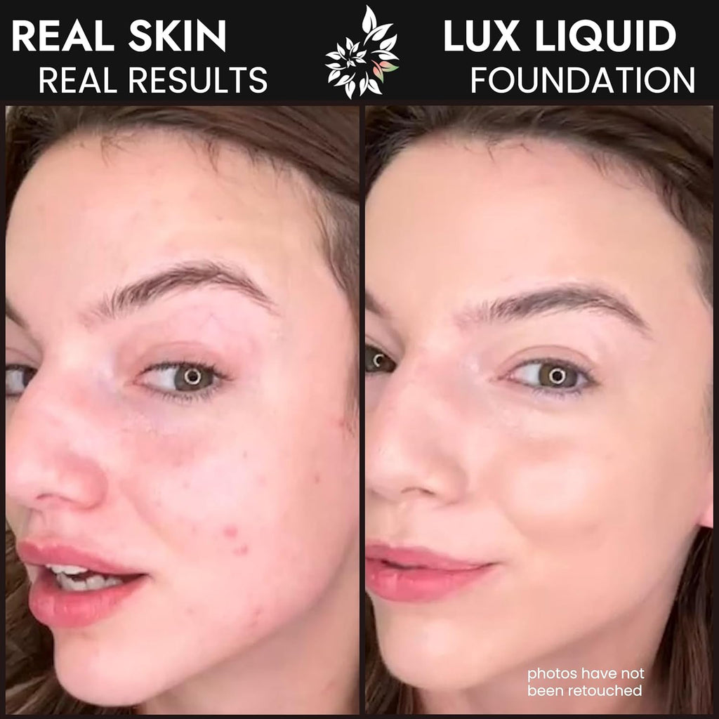 BaeBlu Organic Aloe-Based LUX Liquid Foundation, Natural Vegan Gluten-Free Made in USA, Vanilla