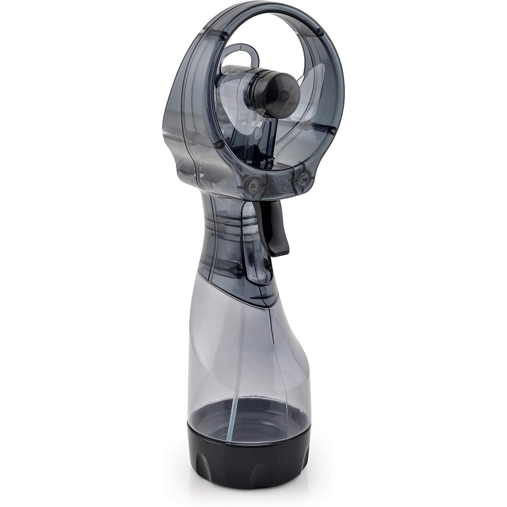 O2Cool Deluxe Handheld Misting Fan Battery Powered Grey | Yes