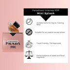 Prada Paradoxe Intense Perfume For Woman Mini Edp Travel Splash 0.23 Fl Oz
