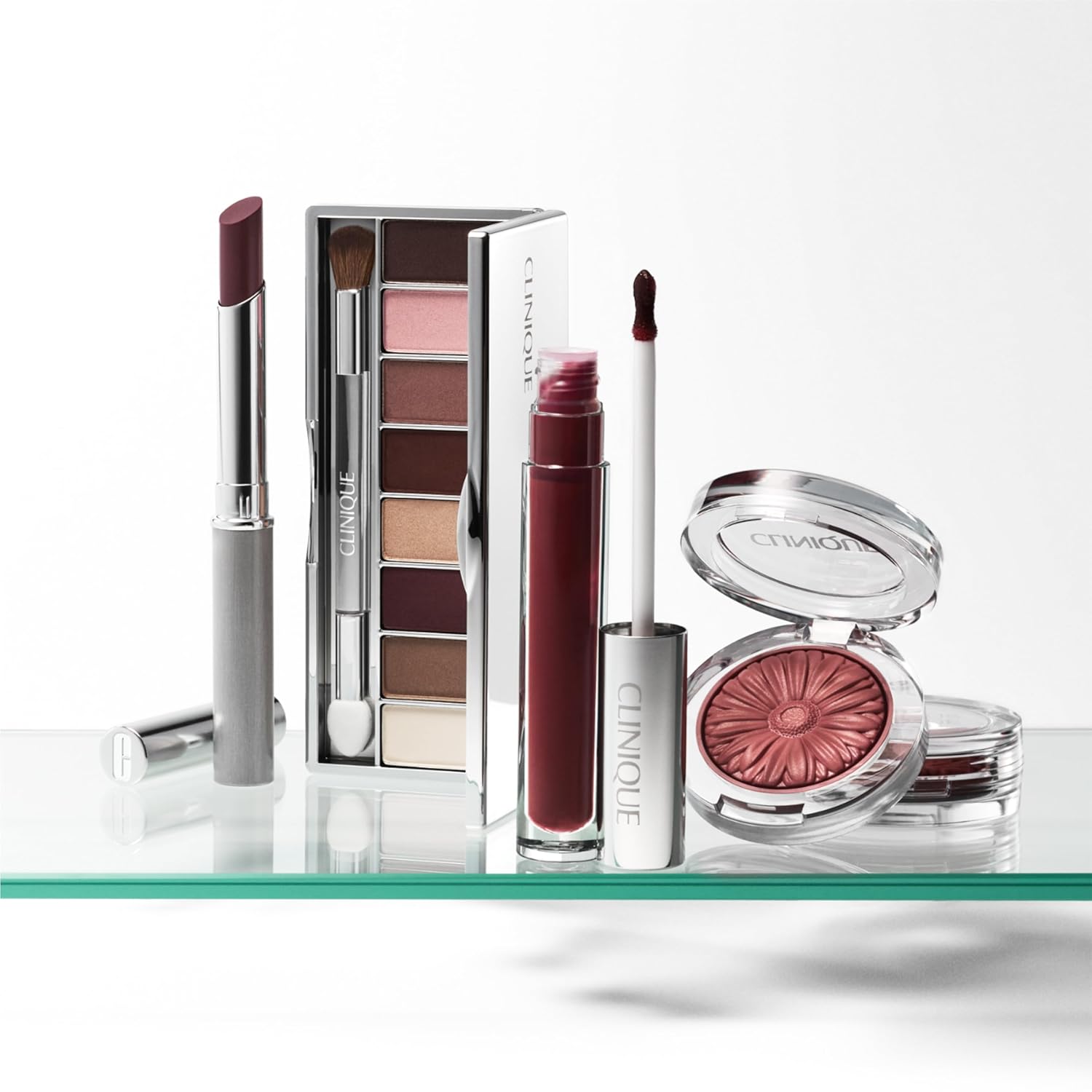 Clinique All About Shadow Eye Shadow Palette, 8 Silky + Buildable Shades | Black Honey, Pink and Nude Honey | Safe For Sensitive Eyes
