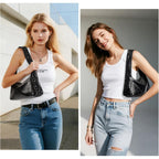 Studded Purses For Women Y2K Shoulder Bag Small Vegan Leather Handbag