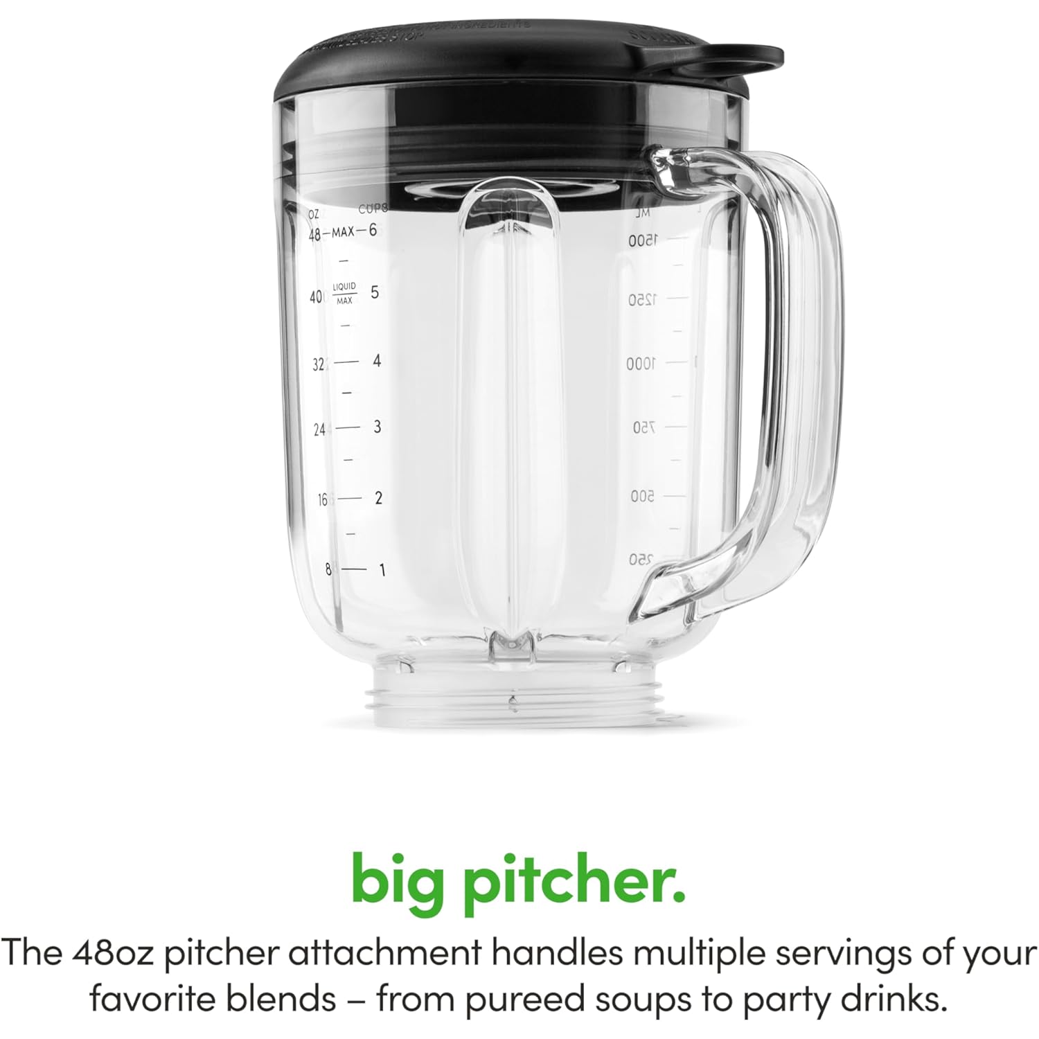 magic bullet Combo Blender, 600W, 48oz Pitcher, 16oz Cup with To-Go Lid, Easy Cleaning, Cross Blade, for Smoothies, Sauces, Shakes, Salsa, Hot Blends, Silver, MBF50200