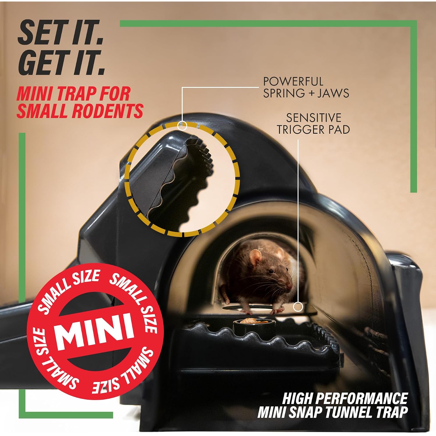 Tratper Mouse Tunnel Traps. Prevents Accidental Triggering With Dual Tunnel Design. Covered Snap Traps For Humane Kill, Safe And Reusable, Pest Control For Mice, Indoor & Outdoor Use, 4 Pack