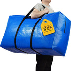Extra Large Storage Bags, 57 Gallon Xxl Jumbo Large Moving Bags Heavy Duty | 2 Pack Clothes Storage Totes Bins Moving Boxes Supplies, Foldable Travel Duffle Bag, Christmas Tree Bag,42X23X13.5 Inch
