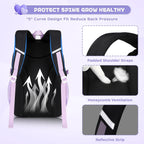 Girls Backpack, Kids Backpack For Girls, School Bag For Primary Elementary Teenage, Middle School Students Bookbag