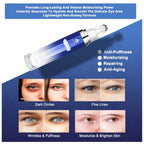 Eye Serum With 8% Caffeine & 8% Retinol, Under Eye Cream With Hyaluronic Acid, Niacinamide & Peptides, 360° Cooling Roller For Dark Circles, Puffiness, Fine Lines & Wrinkles, 0.5 Fl Oz