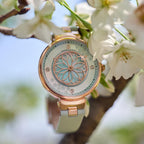 Black By Blue Brave Cherry Blossom Womens Watch-36Mm Case, Natural Diamonds