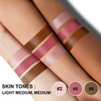 Lezero 3Pcs Contour Stick Makeup Kit, Shades With Highlighter, Blush And Bronzer Stick For Sculpt The Face And All Skin Type, Long Lasting, Smooth, Dewy & Matte Finish, Light Medium