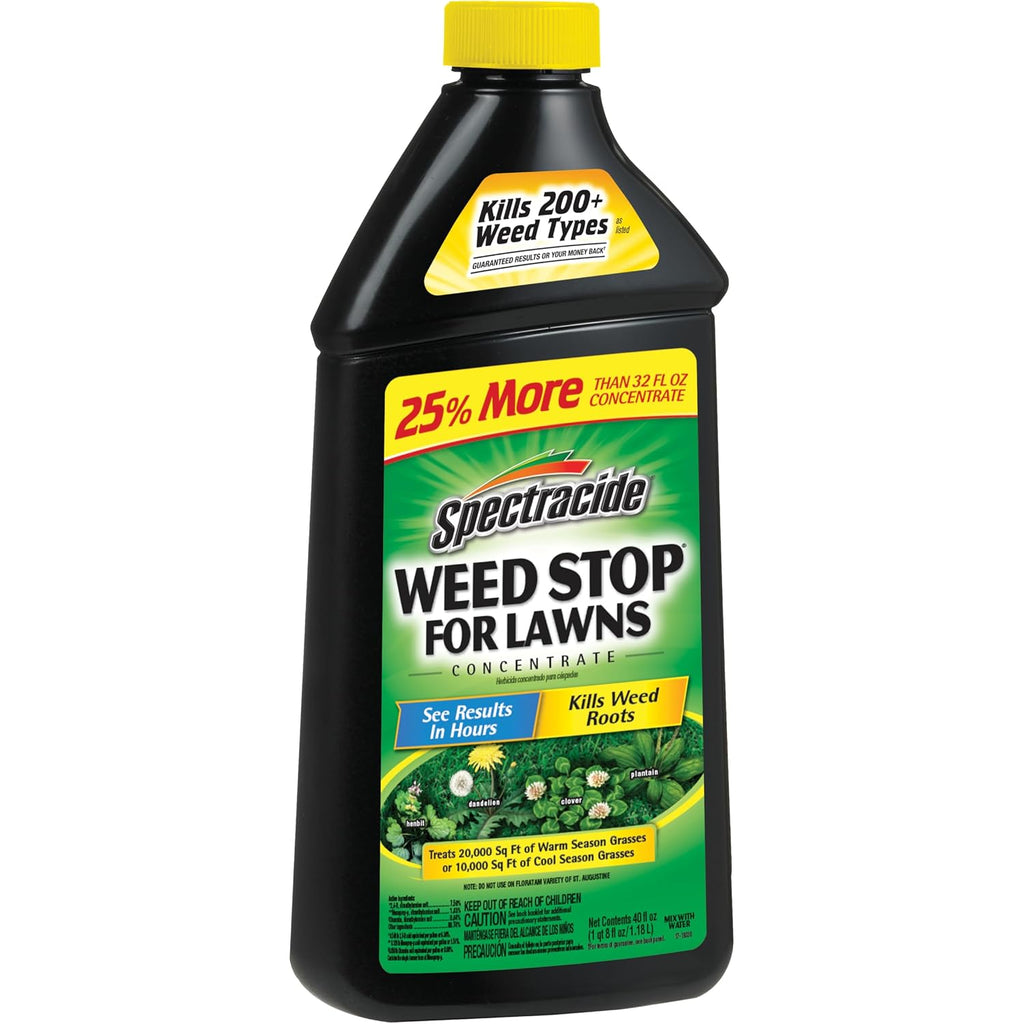 Spectracide Weed Stop For Lawns Concentrate, Kills Weed Roots, Not The Lawn, 40 Fl Ounce