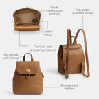 Coach Women's Turnlock Backpack Honey Brown One Size