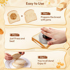 Gelbira Sandwich Cutter, Sandwich Cutter And Sealer, Sandwich Maker, Peanut Butter And Jelly Sandwiches Tool/Pbj Cutter, Sandwich Maker For Kids, For Thanksgiving/Christmas Day