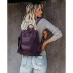 Travel Backpack Purse For Women Vegan Leather Ladies Fashion Tassel Shoulder Bag Convertible