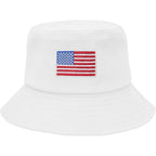 Zando Bucket Hat for Men Women Sun Hat Packable Outdoor Travel Fishing Hiking Beach E American Flag