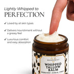 Organic Beef Tallow For Skin – 3Oz Grass Fed Whipped Beef Tallow For Face With Manuka Honey, Mango Butter & Jojoba Oil, Tallow And Honey Balm For Face, Body Moisturizer