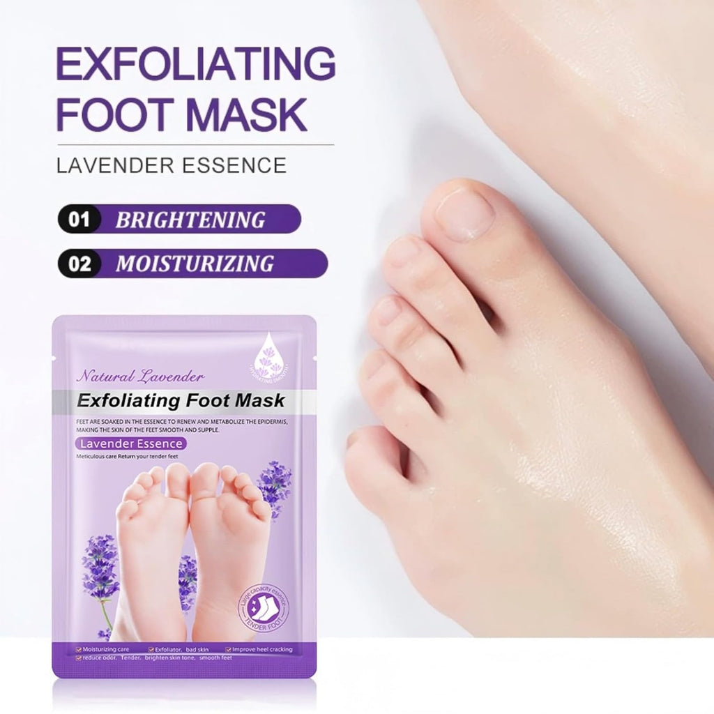 12 Pack Lavender Face,hand & foot masks, Restore and Moisturize Dry Skin,sel-care gift for women,skincare spa set,4 Face 4 Hand 4 Foot