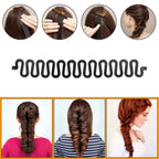 Winkeyes Hair Styling Set - Diy Hair Braiding Tool Kit With Hair Modelling Accessories For Simple And Fast Spiral Braids