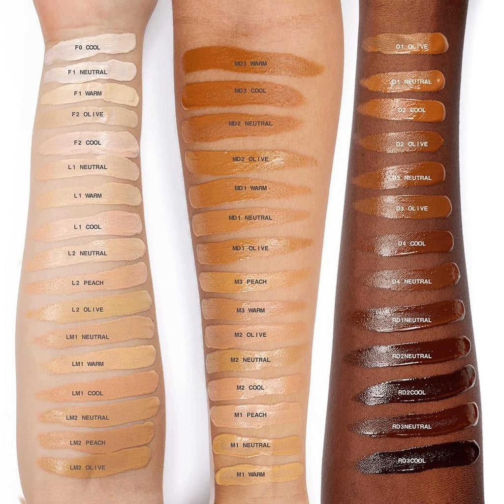 about-face THE PERFORMER Skin-Focused Foundation F2Olive – Medium Coverage, Long-Wear, Breathable & Buildable Base – Clean, Vegan, Hydrating Formula with Blue Agave & Chlorella – 1.08oz