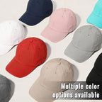 Soft Brim Baseball Cap Low Profile Unstructured Dad Hat, Adjustable Washer Friendly Sport Hats For Golf Running