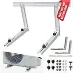 Outdoor Wall Bracket - Mini Split Mounting Bracket - Ductless Air Conditioner Wall Mount - Mini Split Ac/Heating System Accessories For Window Ac, Hvac, Heat Pump & More (9000-36000 Btu)