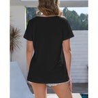 T Shirts for Women - Short Sleeve Spring Summer Tops Soft Basic Tees Beach Vacation Clothes for Casual 2026